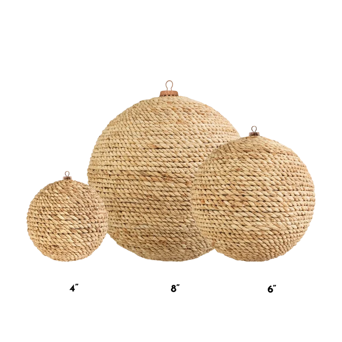 Burlap Round Ornaments
