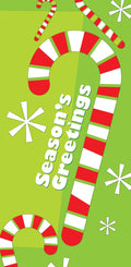 Candy Cane Blizzard Single Vinyl Banner Dekra-Lite