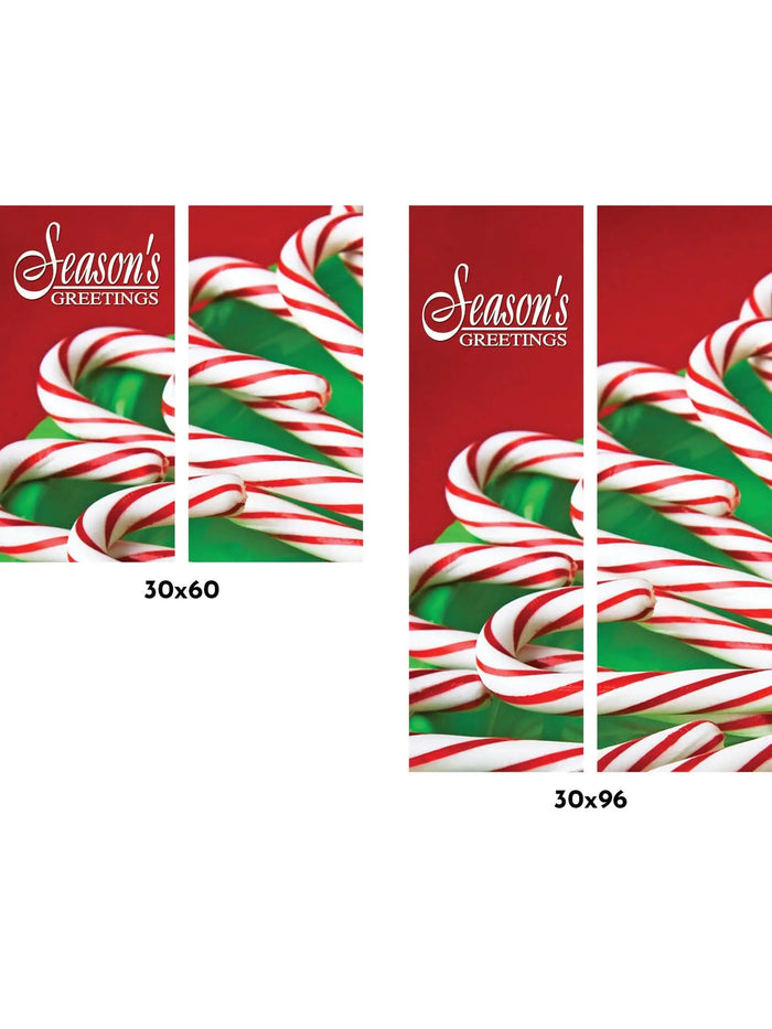 Candy Cane Double Banner Set Dekra-Lite