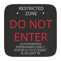 Car Sun Shade — "DO NOT ENTER: Authorized Personnel Only / Restricted Area"