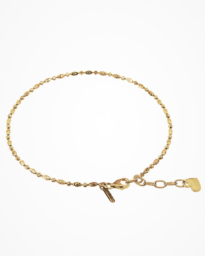 Cavigliera in argento Design Hamsa