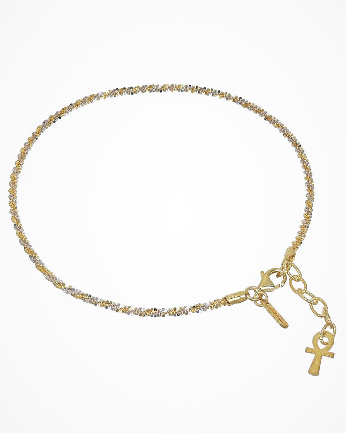 Cavigliera in argento Rock Twist