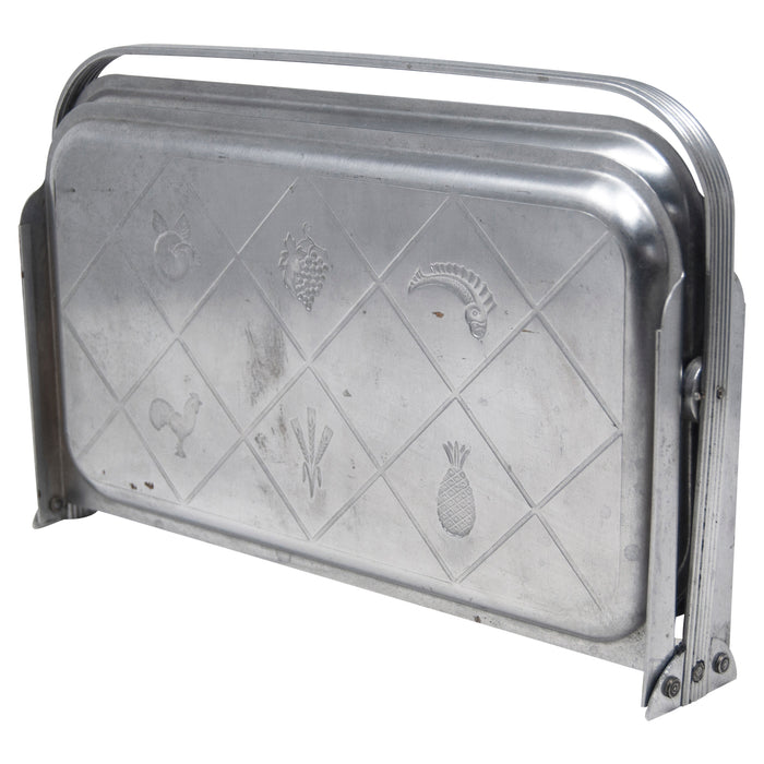 Vintage Chase Chrome Folding Tray  Left Folded Side | The Hour Shop