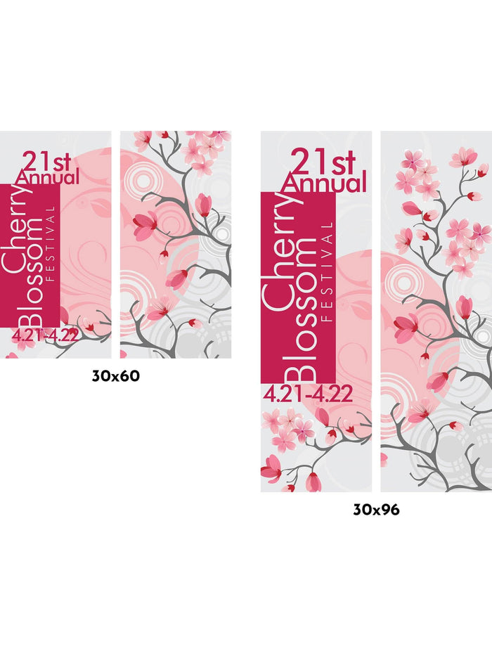 Cherry Blossoms Double Vinyl Banners Dekra-Lite