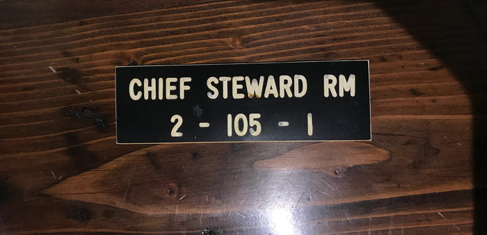 Chief Ship Plaque - Annapolis Maritime Antiques