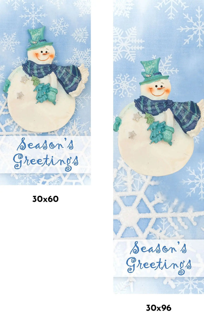 Chilly Snowman Single Vinyl Banner Dekra-Lite