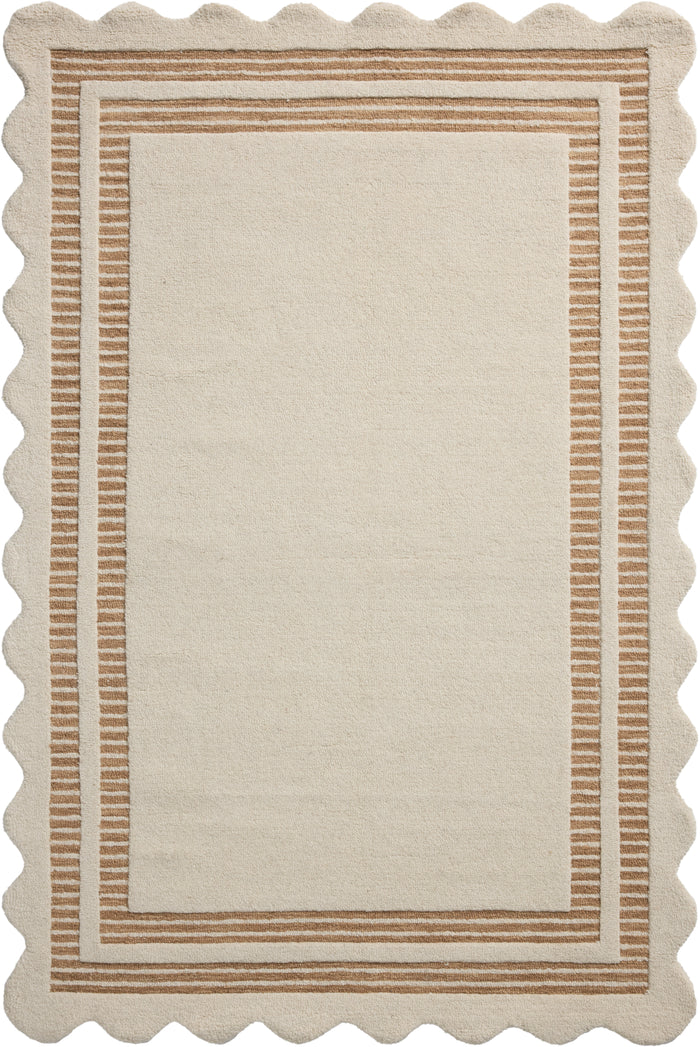 Chris Loves Julia Scottie Ivory Rust Area Rug - Rugs by Roo