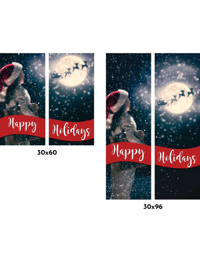 Christmas Wishes Double Vinyl Banner Set Dekra-Lite