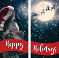 Christmas Wishes Double Vinyl Banner Set Dekra-Lite