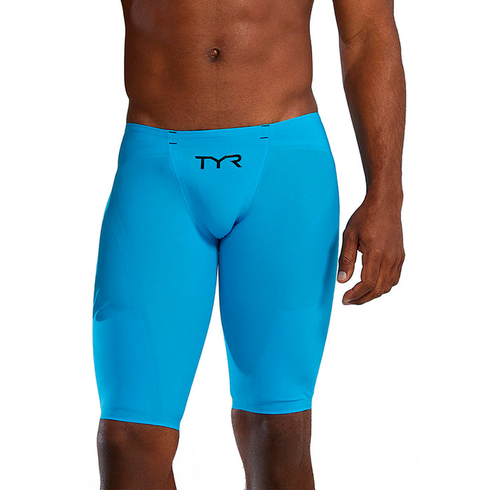 Clearance TYR Venzo Low Waist Jammer PFAS Free bright blue front