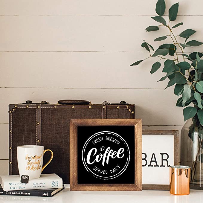Coffee Freshly Brewed Sign