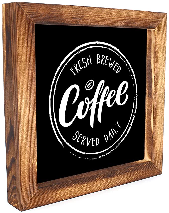 Coffee Freshly Brewed Sign