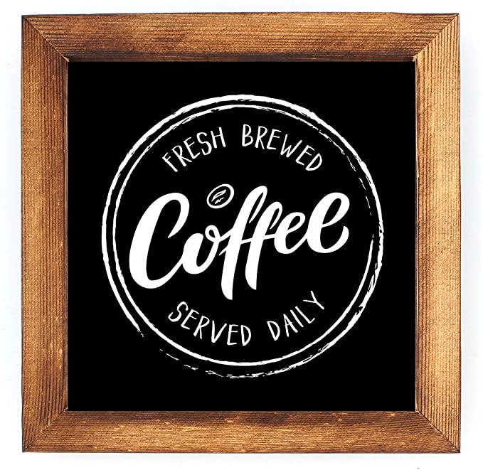Coffee Freshly Brewed Sign