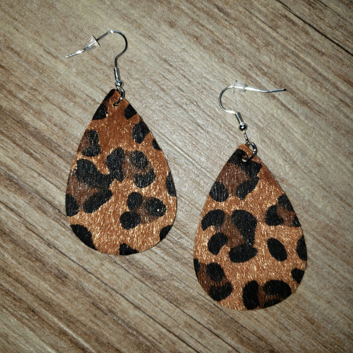 Coffee Leopard Earrings