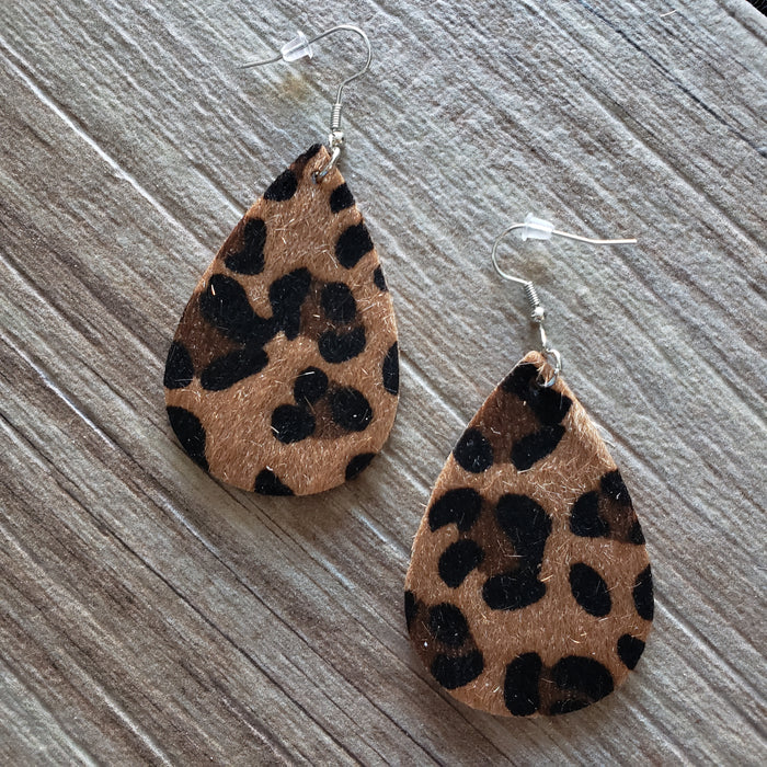 Coffee Leopard Earrings