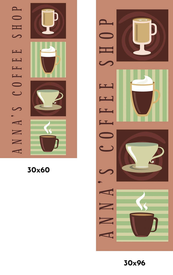 Coffee Shop Single Vinyl Banner Dekra-Lite