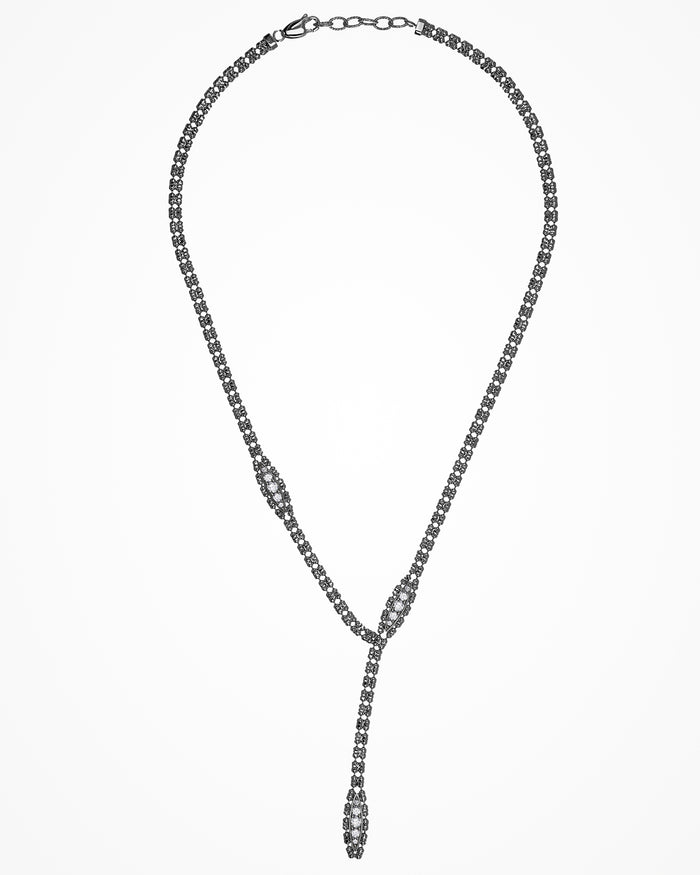 Collana in argento a Y Iris