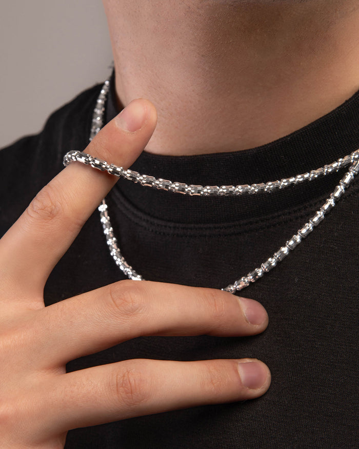 Collana in argento Barrel Crystal 4