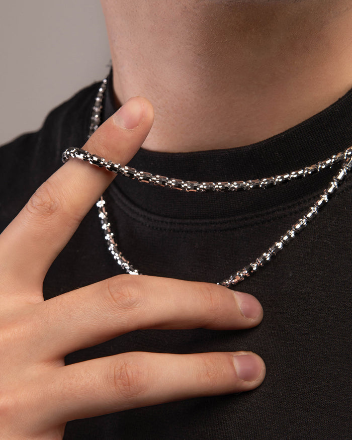 Collana in argento Barrel Crystal 4
