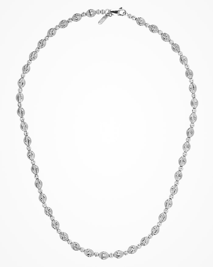 Collana Crystal 2 elementi in argento placcata rodio