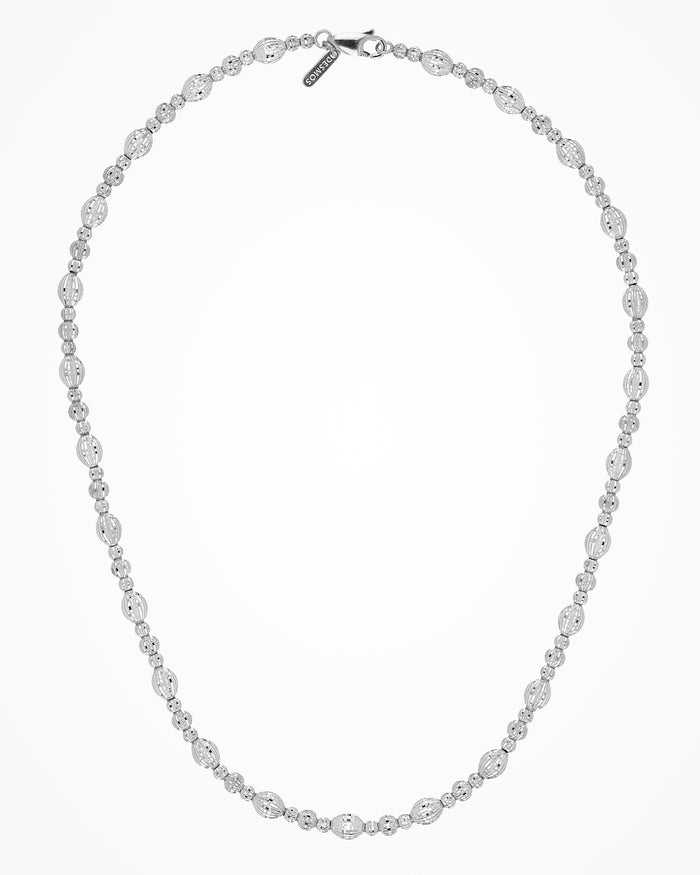 Collana Crystal 3 elementi in argento placcata rodio
