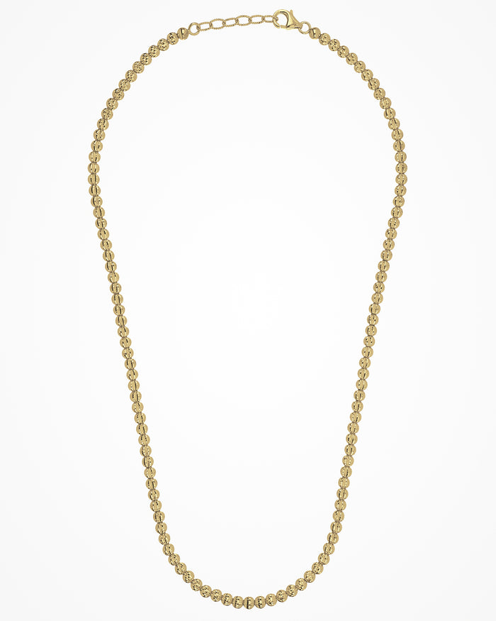 Collana Crystal 4 in argento placcata oro giallo