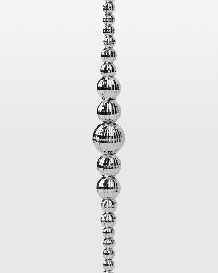Dettaglio collana Crystal Gala in argento rodiato