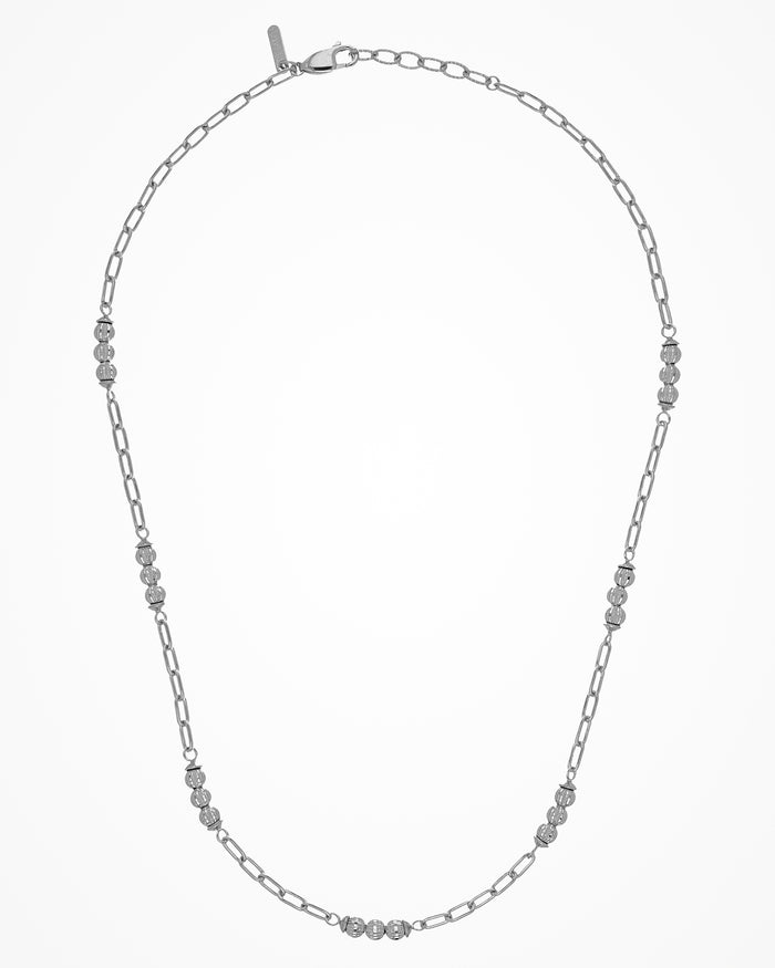 Collana Crystal Nova in argento con cristalli, placcata rodio, design elegante e luminoso con dettagli raffinati