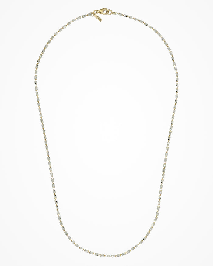Collana Typhoon in argento con dettagli placcati in oro e rodio