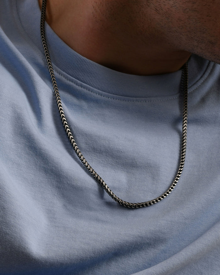 Collana in argento Fish Bone L