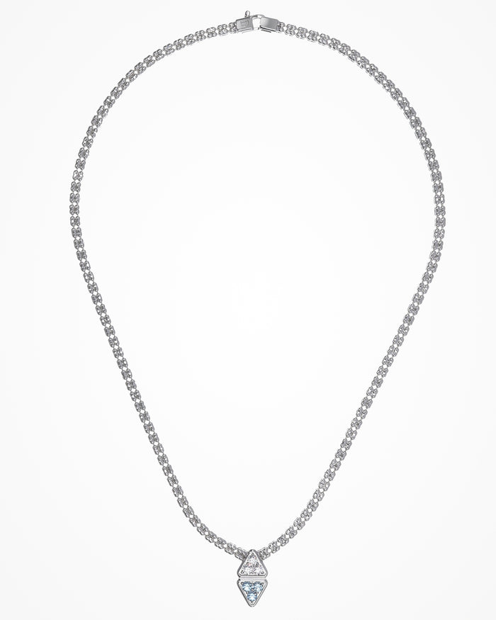 Collana in argento Infinity con zirconi