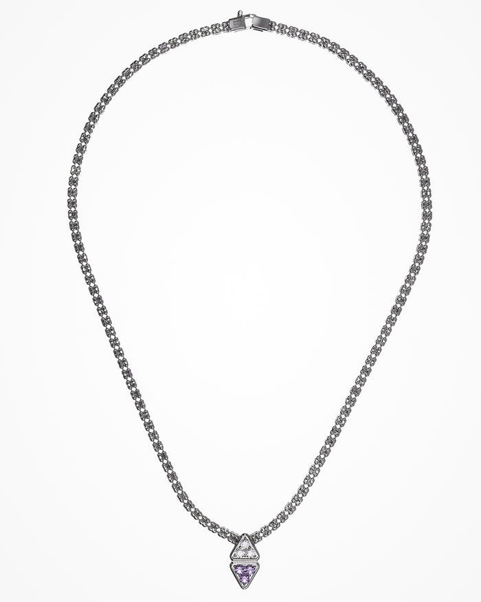 Collana in argento Infinity con zirconi