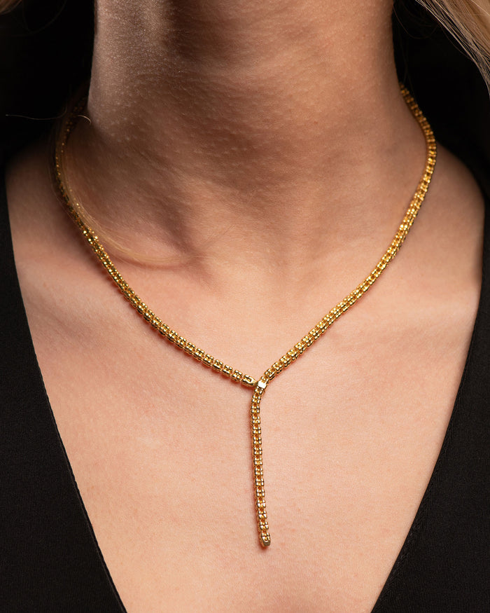 Collana Infinity Frames in argento placcato oro