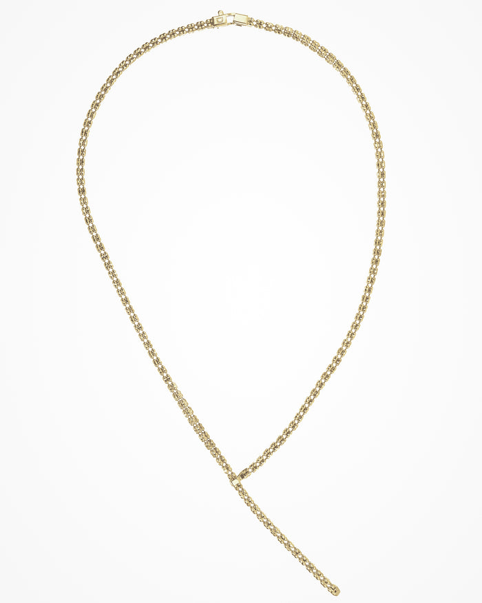 Collana in argento Infinity Frames placcata oro