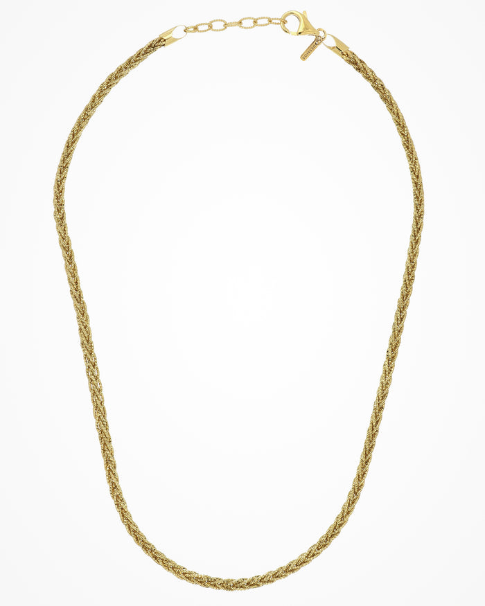 Collana in argento Interlace