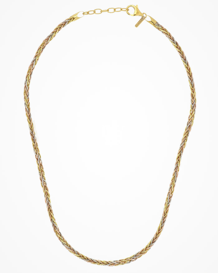 Collana in argento Interlace