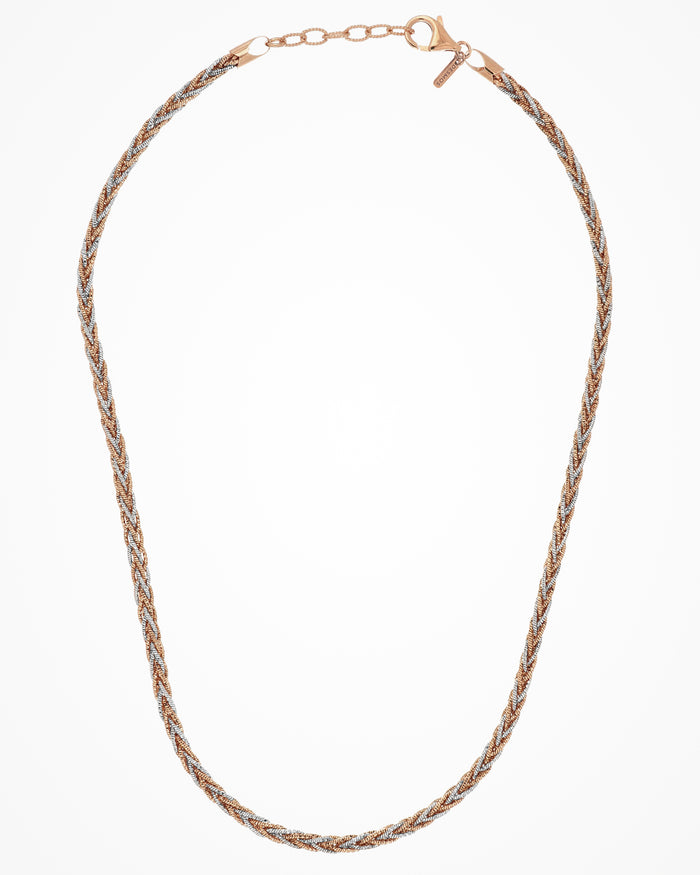 Collana in argento Interlace