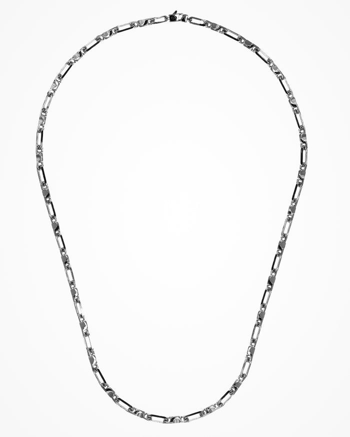 Collana Max in argento placcata gun metal