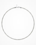 Collana Spring Circle in argento placcato rodio