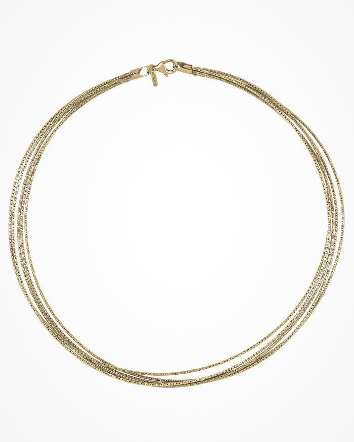 Collana in argento Spring Line placcata oro giallo