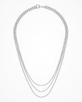 Collana Typhoon Eternity in argento placcata rodio