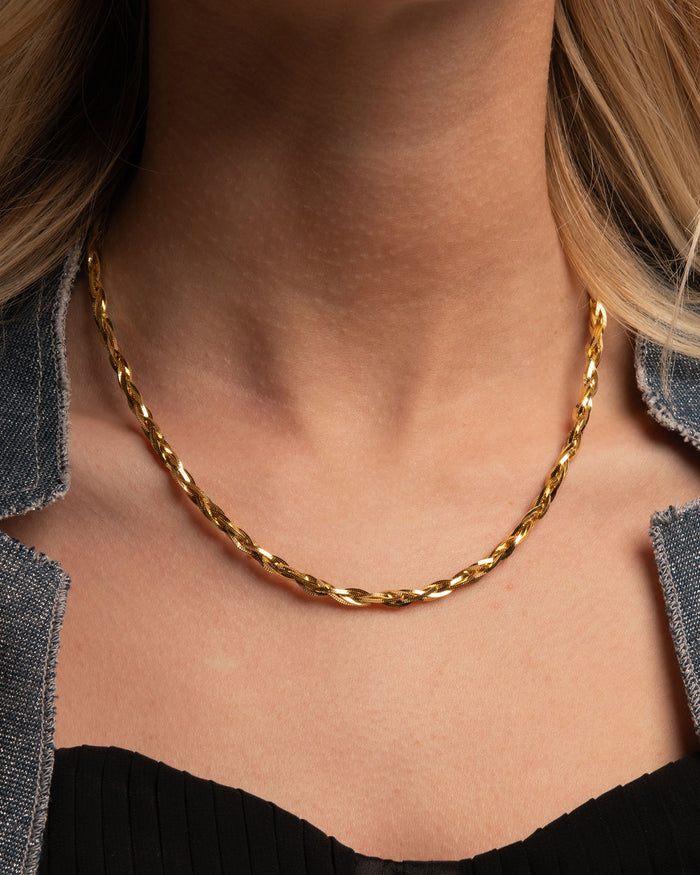 Collana in argento Weave