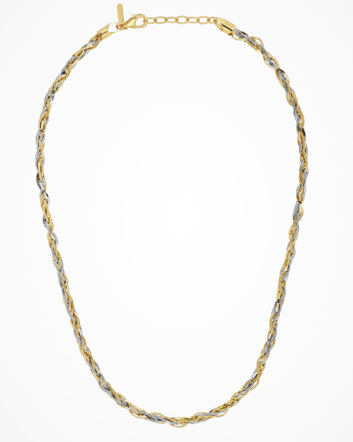 Collana in argento Weave
