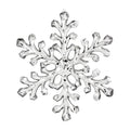 Crystal Chrome 18" Acrylic Snowflake Dekra-Lite