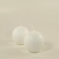 Danish Ball Candle, White, set of 4