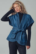 Denim Belted Vest