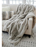 Dove Posh Faux Fur Throw 60"x72"