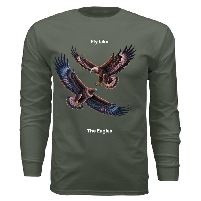 Military Green / S / Gildan G540 Adult 5.3 oz. Long-Sleeve T-Shirt
