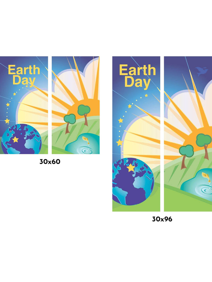 Earth Day Vinyl Double Vinyl Banner Set Dekra-Lite