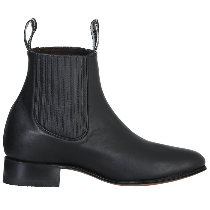 El Canelo - Charro Ankle Boot   - Atlas Black